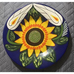 Mexican Talavera Pottery Wall Plaque Bright Bold